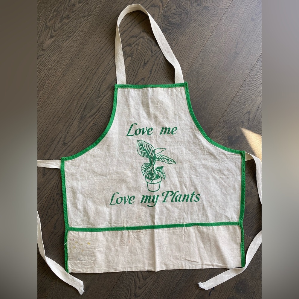 Vintage Cotton Canvas Small Gardening Apron